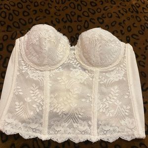 white corset top